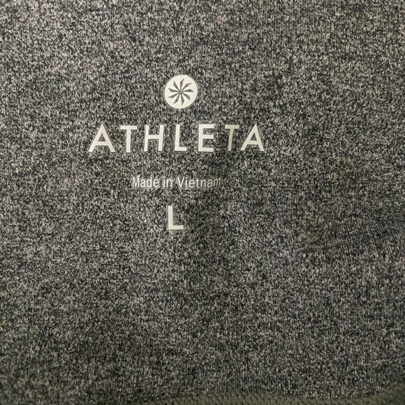 Athleta Chaturanga Capri Crop Leggings Gray Stretchy Activewear Sz L - Picture 6 of 10